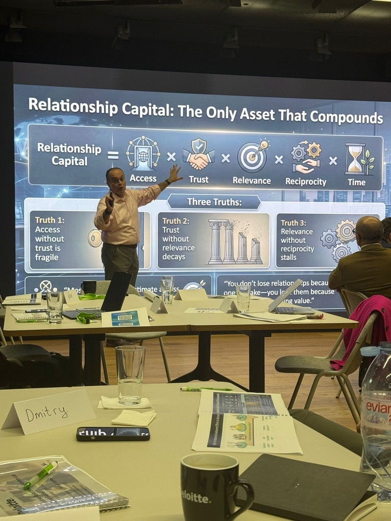 David Nour teaching the Relationship Capital equation